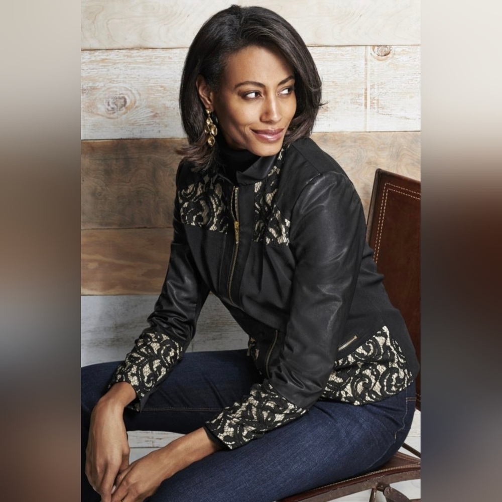 Chico's Black Jacket Intimates & Sleepwear
